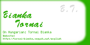 bianka tornai business card